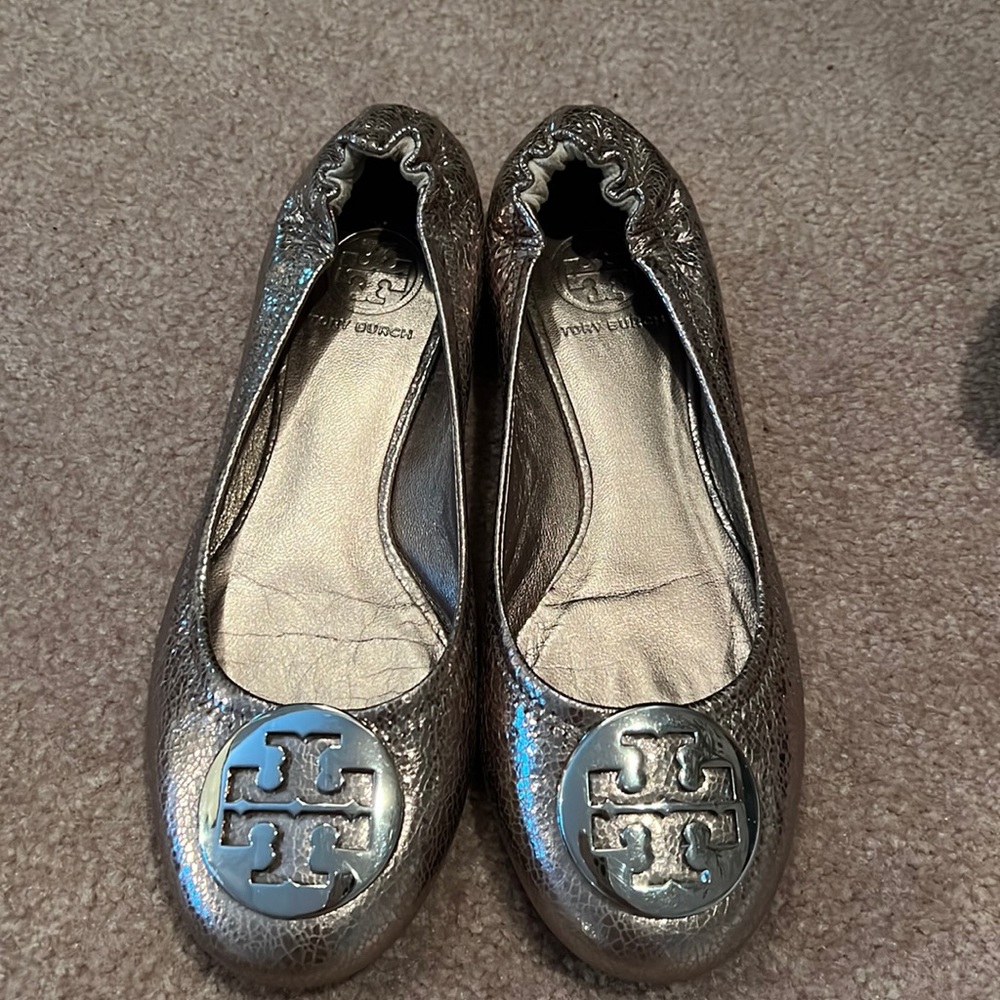 Tory Burch Metallic Flats